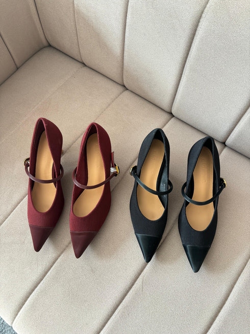 Women Buckle Pointy Toe High Heels